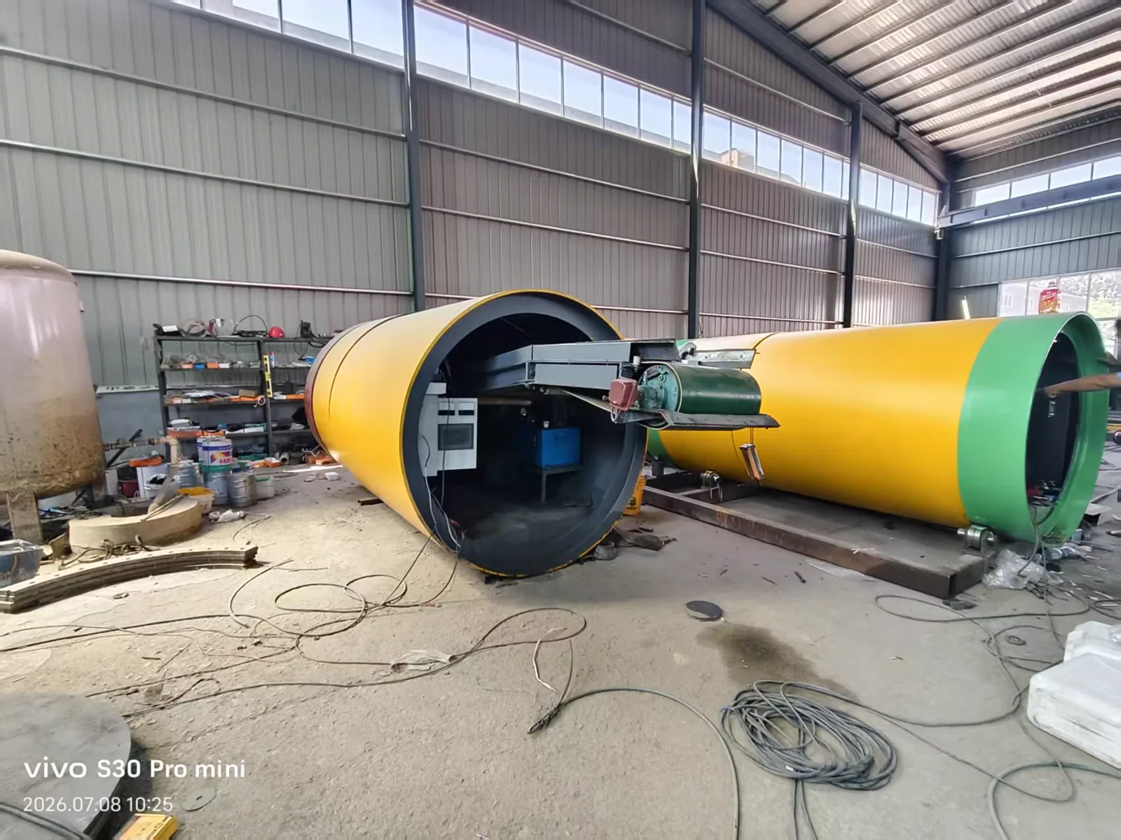 Internal structure of rotary screening equipment